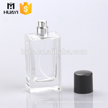 Botella de perfume de cristal vacía clara 50ml